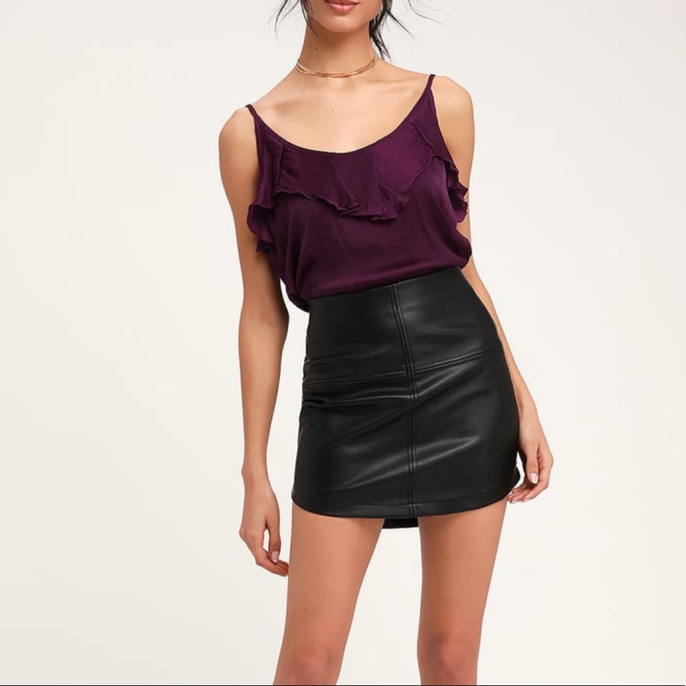 NWT Free Peole NOT TIRED PURPLE SATIN BODYSUIT